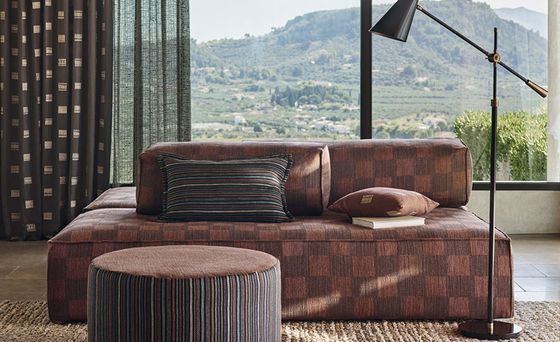 Bodenlange Vorhänge im Wohnzimmer